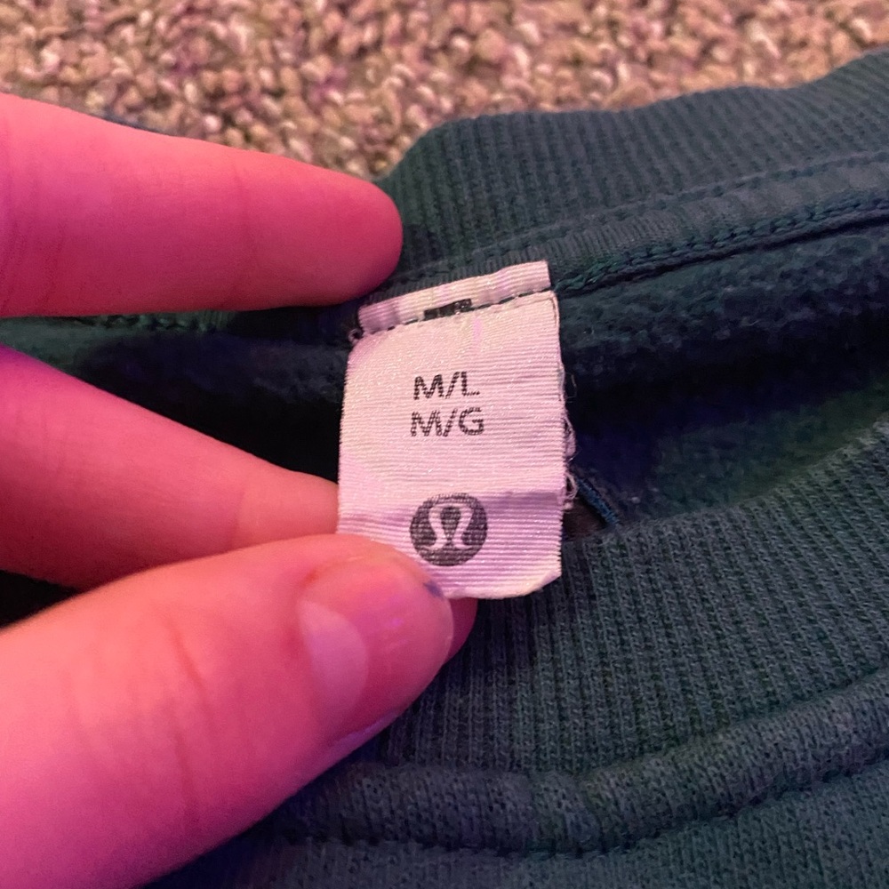 Lululemon Green Sweatshirt M/L